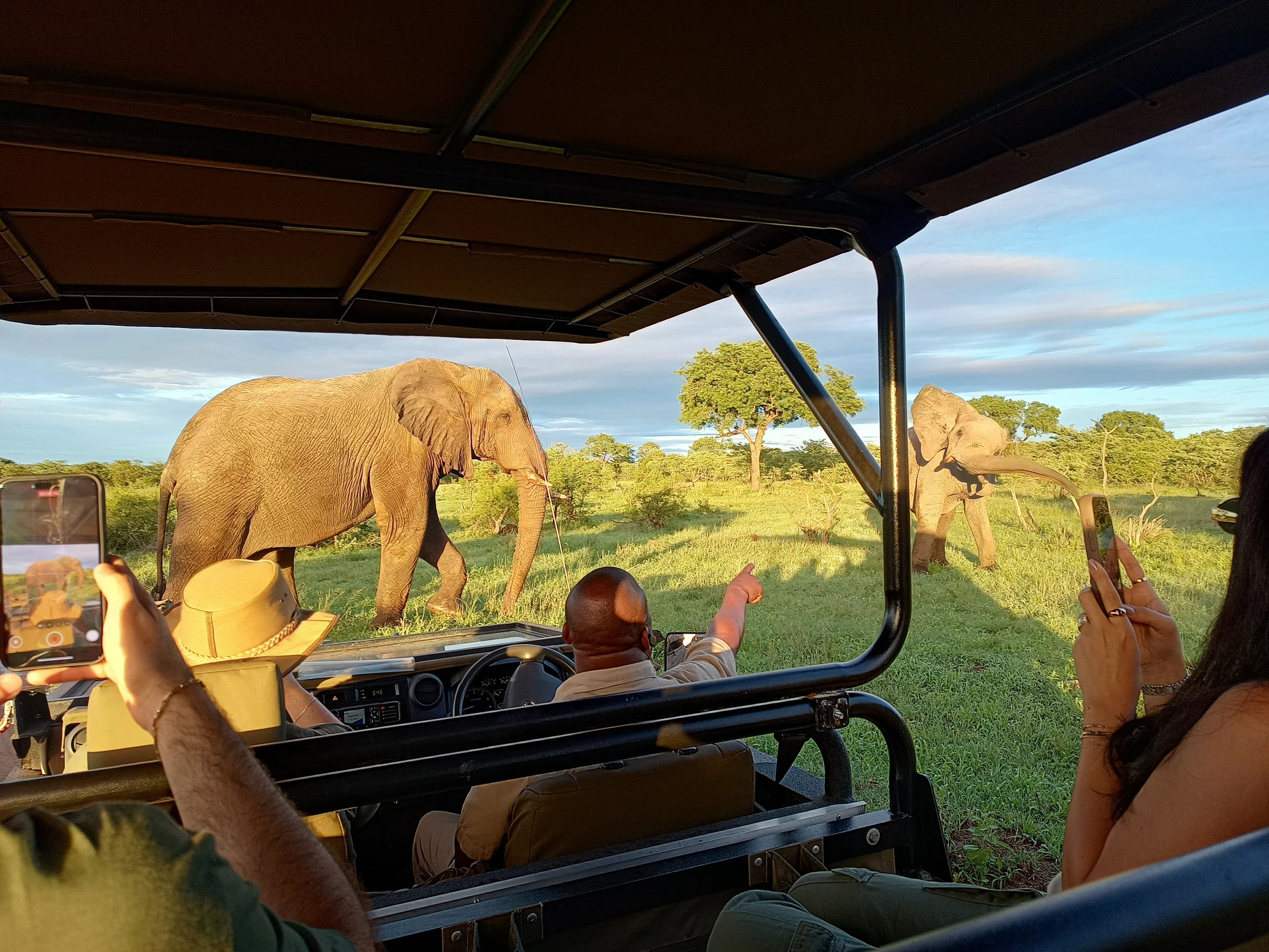 Safari vehicle on adventure tour